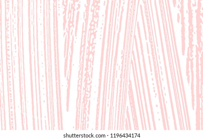 Grunge texture. Distress pink rough trace. Graceful background. Noise dirty grunge texture. Bewitching artistic surface. Vector illustration.