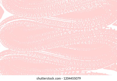 Grunge texture. Distress pink rough trace. Fresh background. Noise dirty grunge texture. Decent artistic surface. Vector illustration.