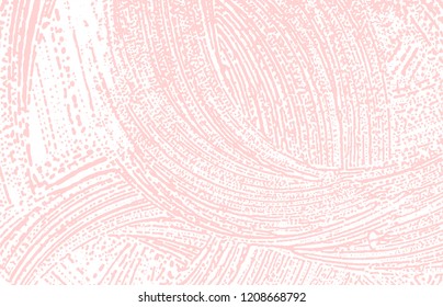 Grunge texture. Distress pink rough trace. Fine background. Noise dirty grunge texture. Sightly artistic surface. Vector illustration.
