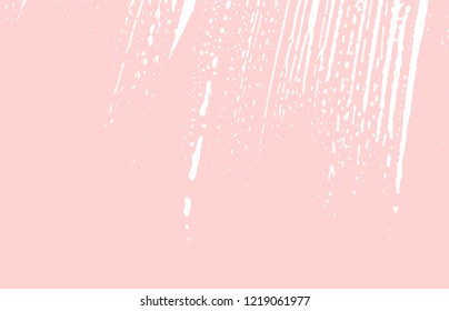 Grunge texture. Distress pink rough trace. Graceful background. Noise dirty grunge texture. Modern artistic surface. Vector illustration.