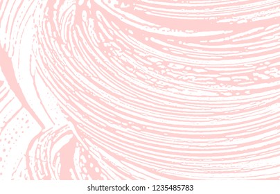 Grunge texture. Distress pink rough trace. Fair background. Noise dirty grunge texture. Energetic artistic surface. Vector illustration.