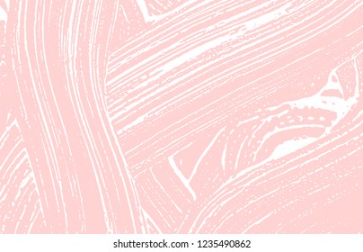 Grunge texture. Distress pink rough trace. Good-looking background. Noise dirty grunge texture. Memorable artistic surface. Vector illustration.