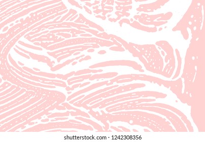 Grunge texture. Distress pink rough trace. Flawless background. Noise dirty grunge texture. Sightly artistic surface. Vector illustration.