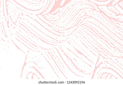 Grunge texture. Distress pink rough trace. Fabulous background. Noise dirty grunge texture. Exotic artistic surface. Vector illustration.