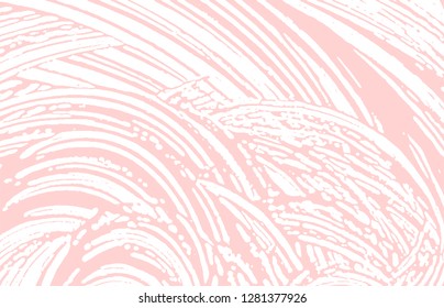 Grunge texture. Distress pink rough trace. Fabulous background. Noise dirty grunge texture. Beautiful artistic surface. Vector illustration.