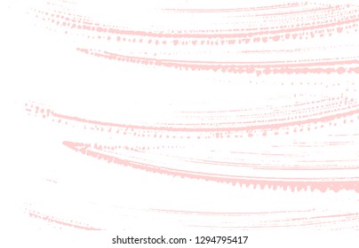 Grunge texture. Distress pink rough trace. Extraordinary background. Noise dirty grunge texture. Positive artistic surface. Vector illustration.