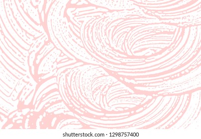 Grunge texture. Distress pink rough trace. Fair background. Noise dirty grunge texture. Cute artistic surface. Vector illustration.