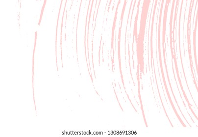 Grunge texture. Distress pink rough trace. Fair background. Noise dirty grunge texture. Dramatic artistic surface. Vector illustration.
