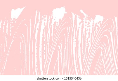 Grunge texture. Distress pink rough trace. Fresh background. Noise dirty grunge texture. Popular artistic surface. Vector illustration.