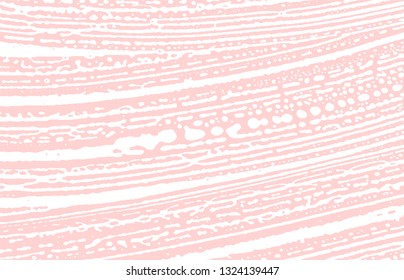 Grunge texture. Distress pink rough trace. Graceful background. Noise dirty grunge texture. Dramatic artistic surface. Vector illustration.