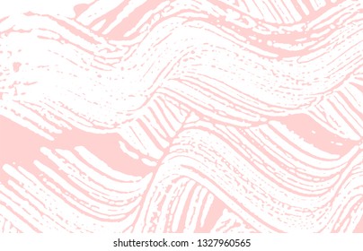 Grunge texture. Distress pink rough trace. Fabulous background. Noise dirty grunge texture. Exquisite artistic surface. Vector illustration.