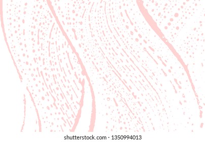 Grunge texture. Distress pink rough trace. Favorable background. Noise dirty grunge texture. Shapely artistic surface. Vector illustration.