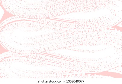 Grunge texture. Distress pink rough trace. Fancy background. Noise dirty grunge texture. Energetic artistic surface. Vector illustration.