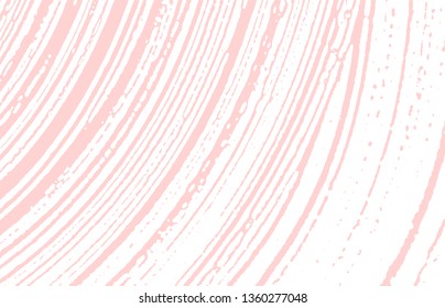Grunge texture. Distress pink rough trace. Fetching background. Noise dirty grunge texture. Delicate artistic surface. Vector illustration.