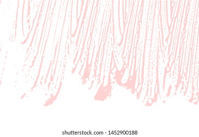 Grunge texture. Distress pink rough trace. Fine background. Noise dirty grunge texture. Curious artistic surface. Vector illustration.