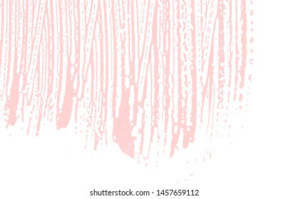Grunge texture. Distress pink rough trace. Favorable background. Noise dirty grunge texture. Fancy artistic surface. Vector illustration.