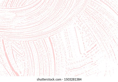 Grunge texture. Distress pink rough trace. Fine background. Noise dirty grunge texture. Resplendent artistic surface. Vector illustration.