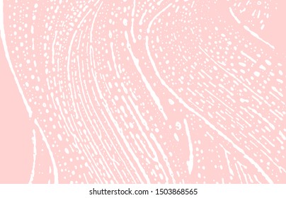Grunge texture. Distress pink rough trace. Gorgeous background. Noise dirty grunge texture. Original artistic surface. Vector illustration.