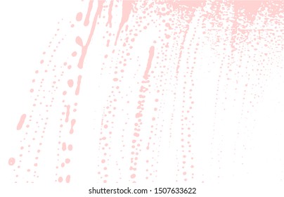 Grunge texture. Distress pink rough trace. Great background. Noise dirty grunge texture. Breathtaking artistic surface. Vector illustration.