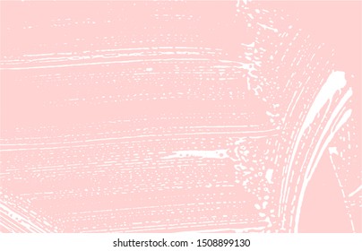 Grunge texture. Distress pink rough trace. Glamorous background. Noise dirty grunge texture. Exquisite artistic surface. Vector illustration.