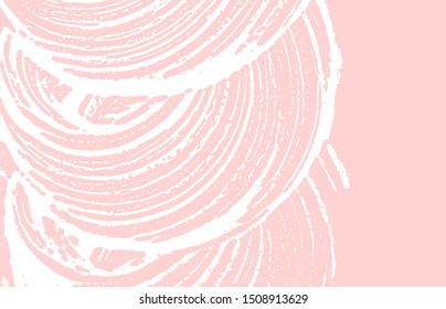 Grunge texture. Distress pink rough trace. Grand background. Noise dirty grunge texture. Beauteous artistic surface. Vector illustration.
