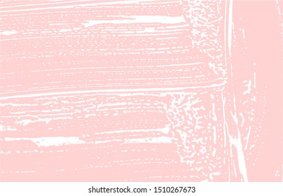 Grunge texture. Distress pink rough trace. Glamorous background. Noise dirty grunge texture. Elegant artistic surface. Vector illustration.