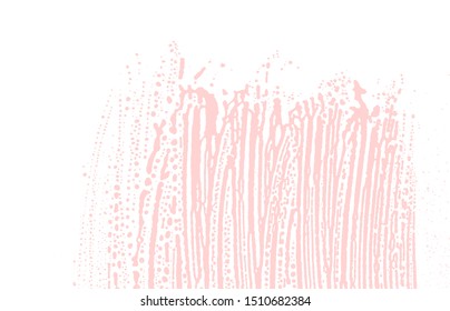 Grunge texture. Distress pink rough trace. Favorable background. Noise dirty grunge texture. Dazzling artistic surface. Vector illustration.