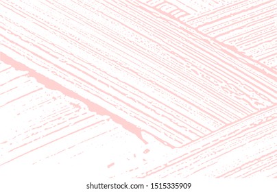 Grunge texture. Distress pink rough trace. Fine background. Noise dirty grunge texture. Modern artistic surface. Vector illustration.