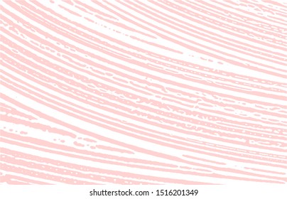 Grunge texture. Distress pink rough trace. Graceful background. Noise dirty grunge texture. Fine artistic surface. Vector illustration.