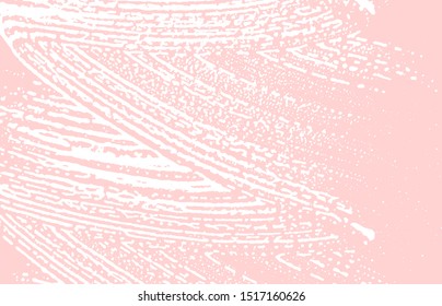 Grunge texture. Distress pink rough trace. Graceful background. Noise dirty grunge texture. Superb artistic surface. Vector illustration.