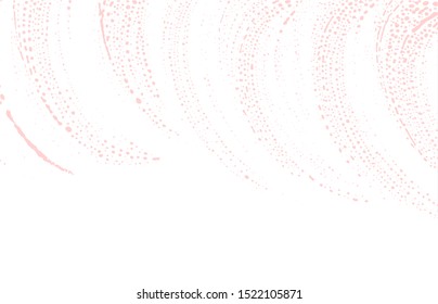 Grunge texture. Distress pink rough trace. Fancy background. Noise dirty grunge texture. Attractive artistic surface. Vector illustration.