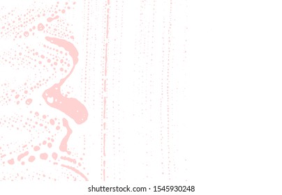 Grunge texture. Distress pink rough trace. Favorable background. Noise dirty grunge texture. Amazing artistic surface. Vector illustration.