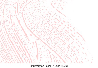 Grunge texture. Distress pink rough trace. Favorable background. Noise dirty grunge texture. Optimal artistic surface. Vector illustration.