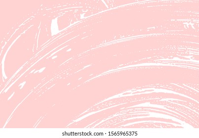 Grunge texture. Distress pink rough trace. Glamorous background. Noise dirty grunge texture. Cool artistic surface. Vector illustration.