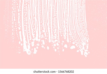 Grunge texture. Distress pink rough trace. Gorgeous background. Noise dirty grunge texture. Cool artistic surface. Vector illustration.