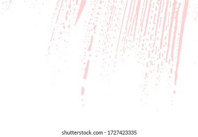 Textura gruesa. Traza áspera rosada de socorro. Obteniendo fondo. Textura de grifo sucio y ruidoso. Sobria superficie artística. Ilustración vectorial.