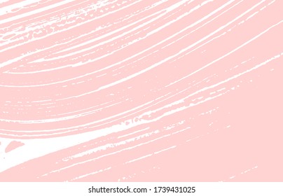 Grunge texture. Distress pink rough trace. Fancy background. Noise dirty grunge texture. Juicy artistic surface. Vector illustration.