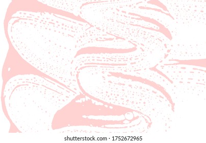 Grunge texture. Distress pink rough trace. Fancy background. Noise dirty grunge texture. Fetching artistic surface. Vector illustration.
