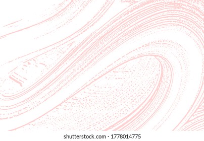 Grunge texture. Distress pink rough trace. Fantastic background. Noise dirty grunge texture. Quaint artistic surface. Vector illustration.