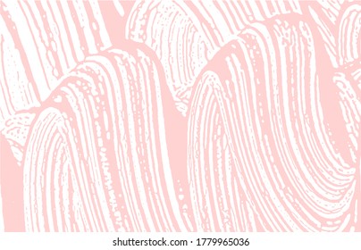 Grunge texture. Distress pink rough trace. Fantastic background. Noise dirty grunge texture. Actual artistic surface. Vector illustration.