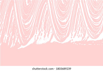 Grunge Textur. Pink raue Spur enträtseln. Frischer Hintergrund. Geräusche schmutzige Grunge-Textur. Schöne künstlerische Oberfläche. Vektorgrafik.