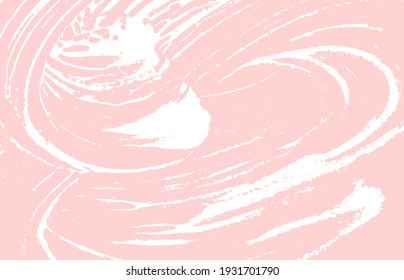 Grunge texture. Distress pink rough trace. Flawless background. Noise dirty grunge texture. Quaint artistic surface. Vector illustration.