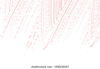 Grunge texture. Distress pink rough trace. Fetching background. Noise dirty grunge texture. Sublime artistic surface. Vector illustration.