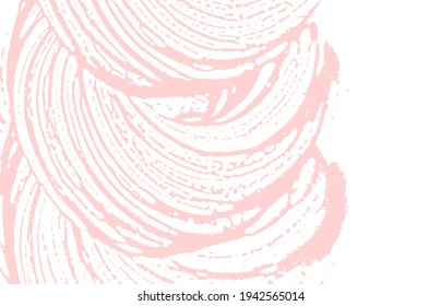 Textura gruesa. Traza áspera rosada de socorro. Fondo fino. Textura de grifo sucio y ruidoso. Superficie artística atractiva. Ilustración vectorial.