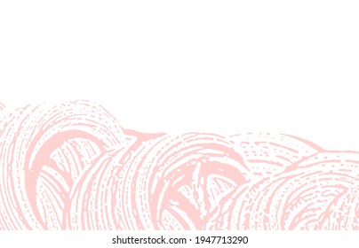 Grunge texture. Distress pink rough trace. Fine background. Noise dirty grunge texture. Appealing artistic surface. Vector illustration.