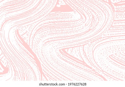 Grunge texture. Distress pink rough trace. Fascinating background. Noise dirty grunge texture. Modern artistic surface. Vector illustration.