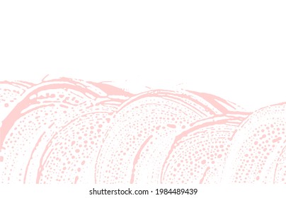 Grunge texture. Distress pink rough trace. Fancy background. Noise dirty grunge texture. Awesome artistic surface. Vector illustration.
