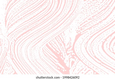 Grunge texture. Distress pink rough trace. Fascinating background. Noise dirty grunge texture. Graceful artistic surface. Vector illustration.