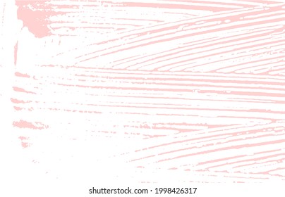 Grunge textura. Traza áspera rosada de socorro. Fondo justo. Textura de grifo sucio y ruidoso. Obteniendo la superficie artística. Ilustración vectorial.