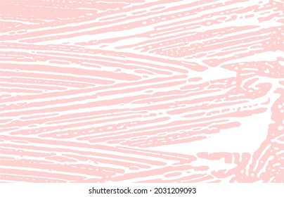 Grunge Textur. Pink raue Spur enträtseln. Vollständiger Hintergrund. Geräusche schmutzige Grunge-Textur. Faire künstlerische Oberfläche. Vektorgrafik.